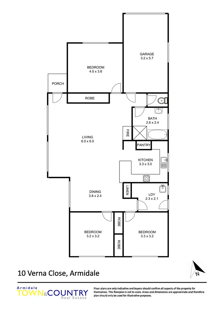 Floorplan of Homely house listing, 10 Verna Close, Armidale NSW 2350