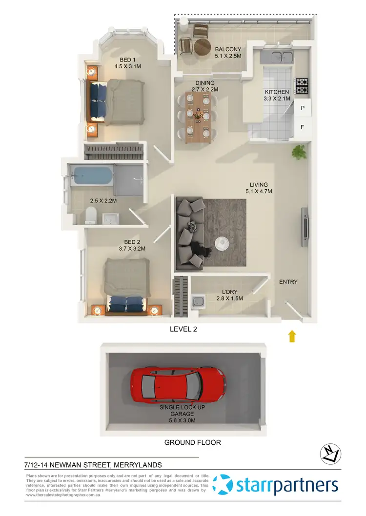 Floorplan of Homely unit listing, 7/12-14 Newman Street, Merrylands NSW 2160