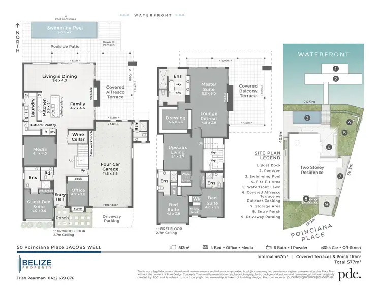 Floorplan of Homely house listing, 50 Poinciana Place, Jacobs Well QLD 4208