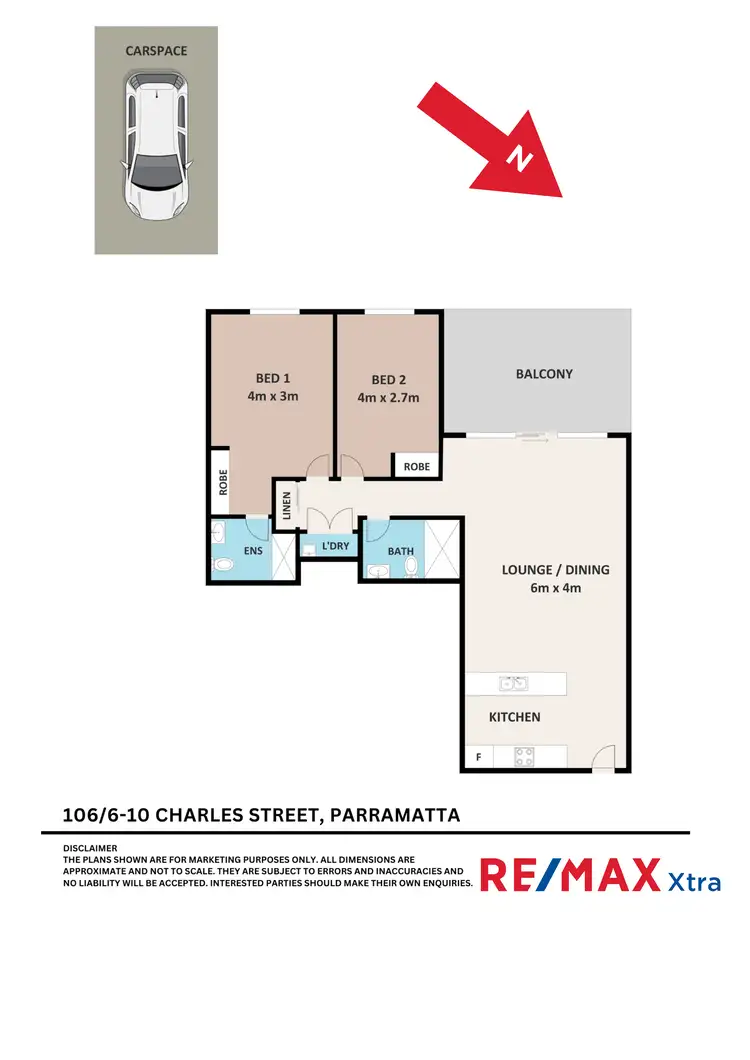 Floorplan of Homely unit listing, 106/6-10 Charles Street, Parramatta NSW 2150