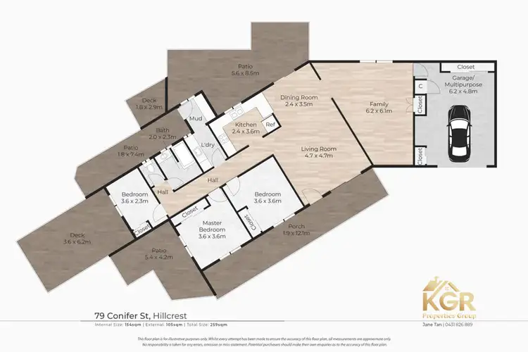 Floorplan of Homely house listing, 79 CONIFER ST, Hillcrest QLD 4118