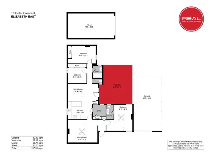 Floorplan of Homely house listing, 16 Fuller Crescent, Elizabeth East SA 5112
