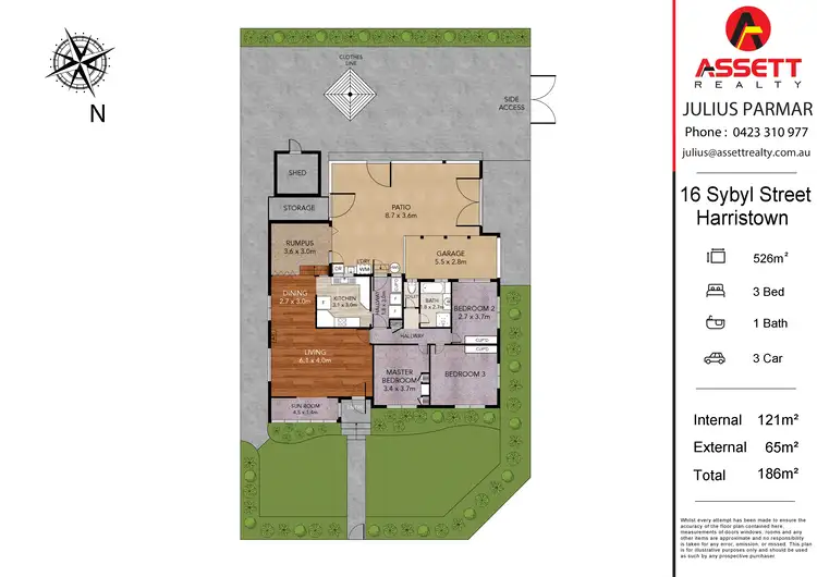 Floorplan of Homely house listing, 16 SYBYL STREET, Harristown QLD 4350