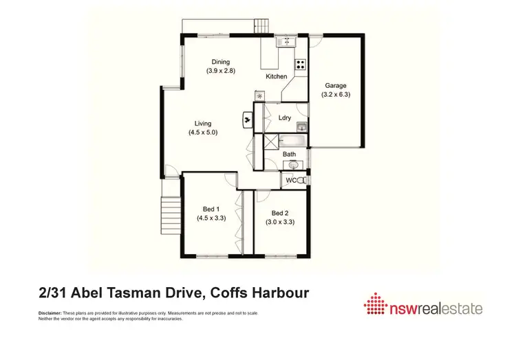 Floorplan of Homely villa listing, 2/31 Abel Tasman Drive, Coffs Harbour NSW 2450