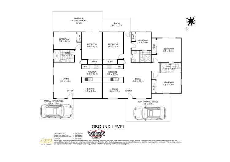 Floorplan of Homely semi-detached listing, 272 Taylor Street, Glenvale QLD 4350