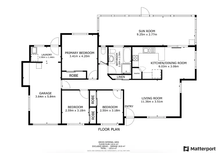 Floorplan of Homely house listing, 164 Linden Avenue, Boambee East NSW 2452