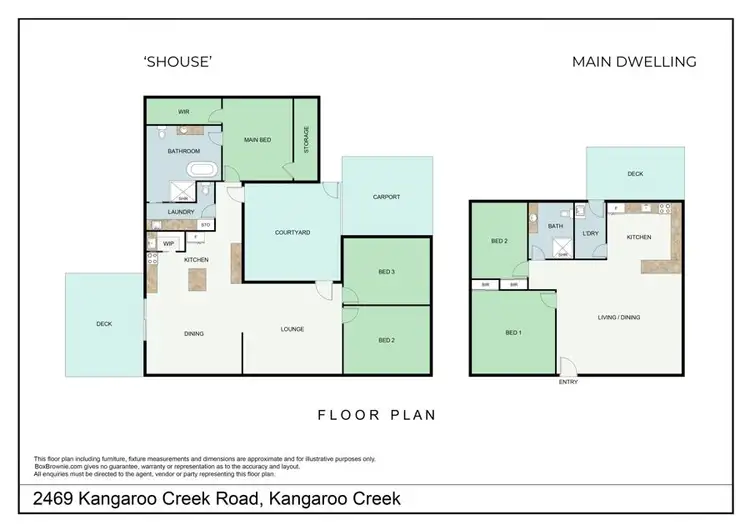 Floorplan of Homely rural property listing, 2469 Kangaroo Creek Road, Kangaroo Creek NSW 2460