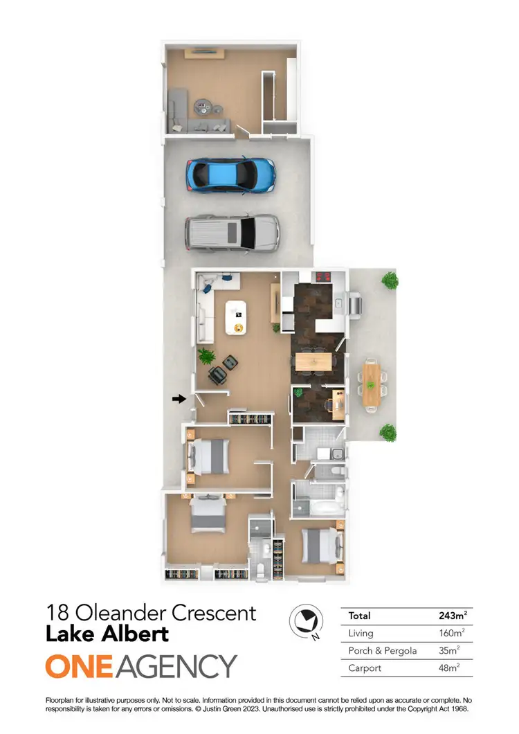 Floorplan of Homely house listing, 18 OLEANDER CRESCENT, Lake Albert NSW 2650