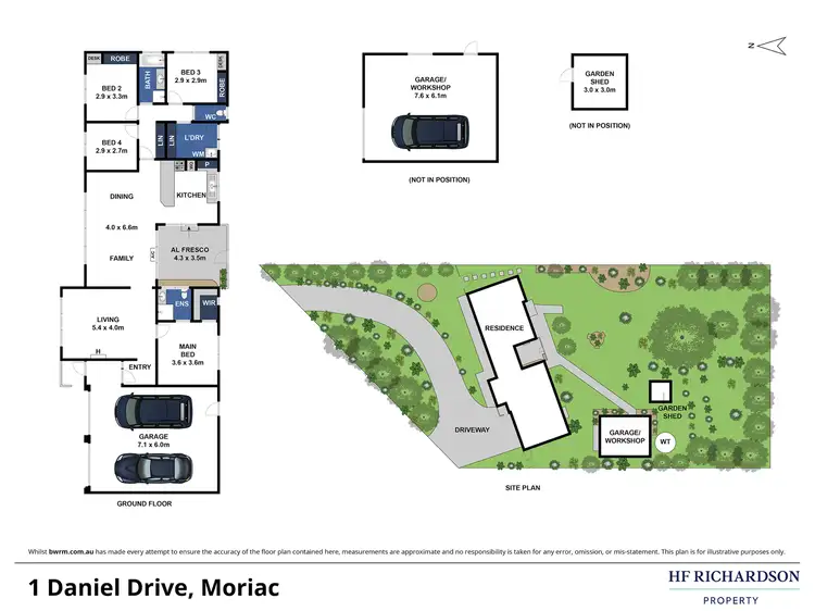 Floorplan of Homely house listing, 1 Daniel Drive, Moriac VIC 3240
