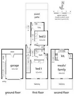 Floorplan of Homely townhouse listing, 17 Tevlin Place, Healesville VIC 3777