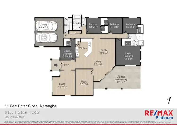 Floorplan of Homely house listing, 11 Bee Eater Close, Narangba QLD 4504