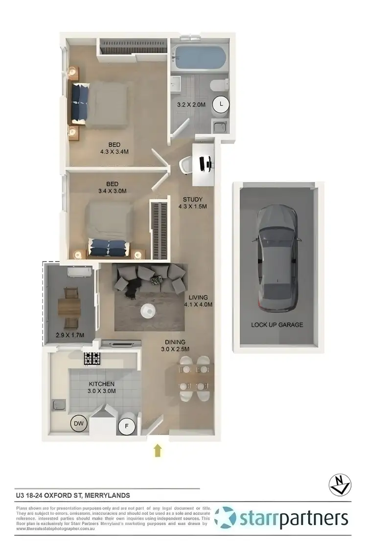 Floorplan of Homely unit listing, 3/18-24 Oxford Street, Merrylands NSW 2160