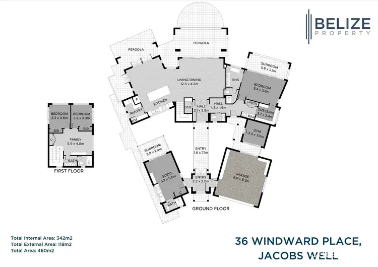 Floorplan of Homely house listing, 36 Windward Place, Jacobs Well QLD 4208