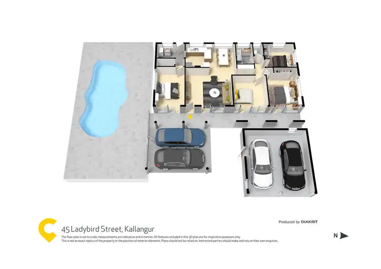 Floorplan of Homely house listing, 45 Ladybird Street, Kallangur QLD 4503