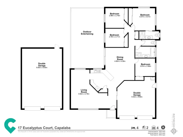 Floorplan of Homely house listing, 17 Eucalyptus Court, Capalaba QLD 4157