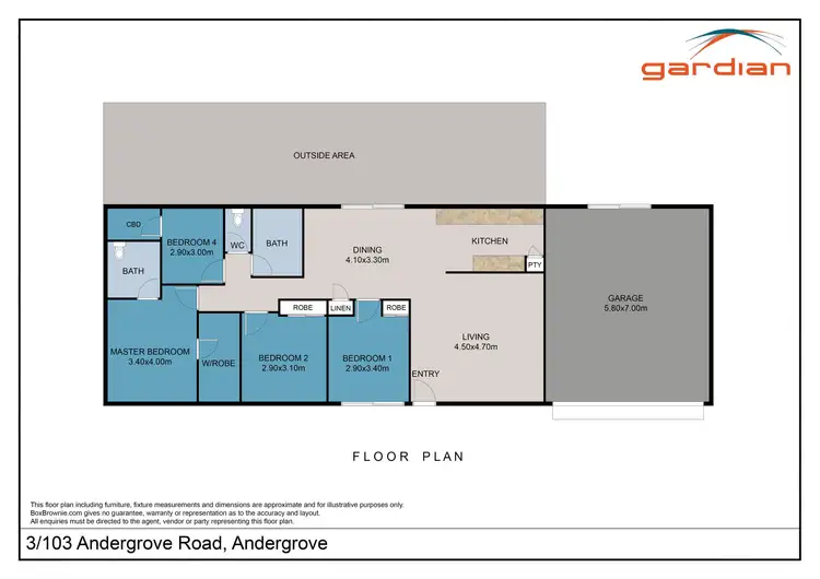 Floorplan of Homely house listing, 3/103 Andergrove Road, Andergrove QLD 4740