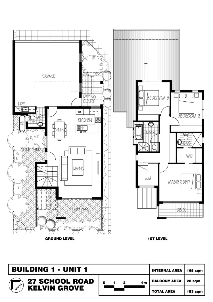 Floorplan of Homely apartment listing, Unit 1/27 School Street, Kelvin Grove QLD 4059