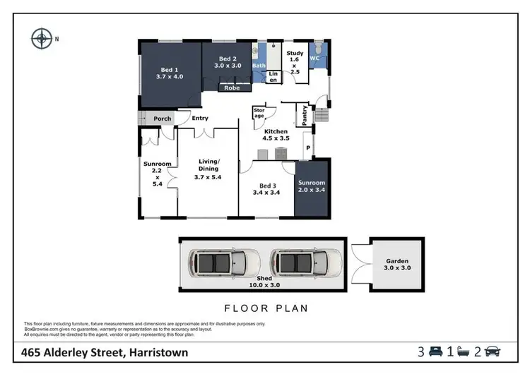 Floorplan of Homely house listing, 465 Alderley Street, Harristown QLD 4350