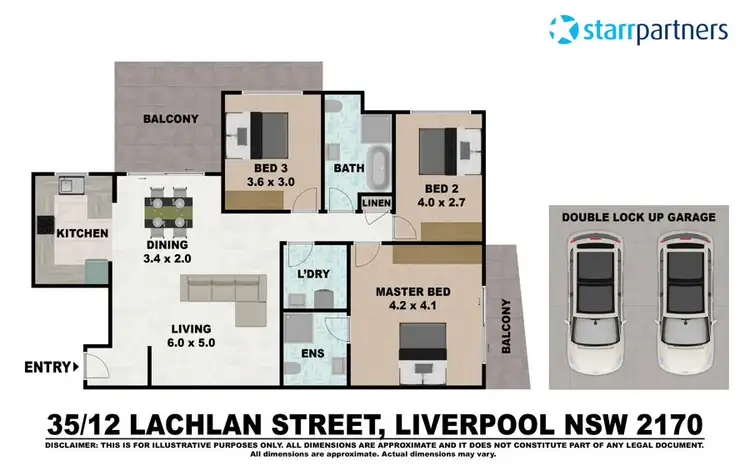 Floorplan of Homely apartment listing, 35/12-20 Lachlan Street, Liverpool NSW 2170