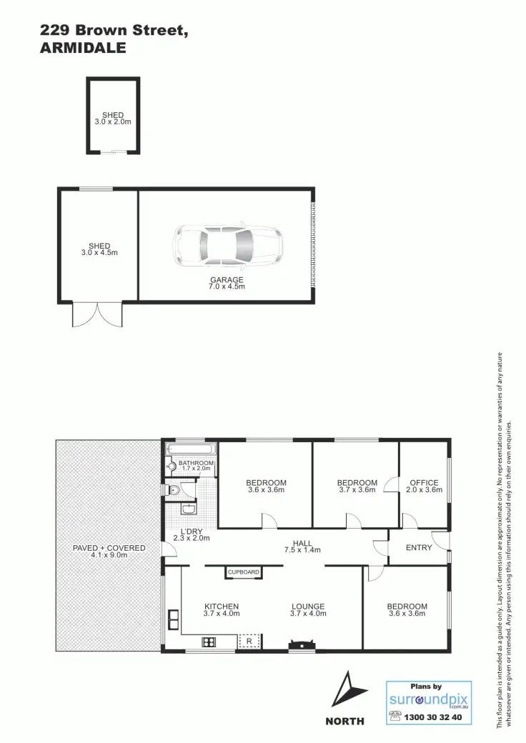 Floorplan of Homely house listing, 229 Brown Street, Armidale NSW 2350