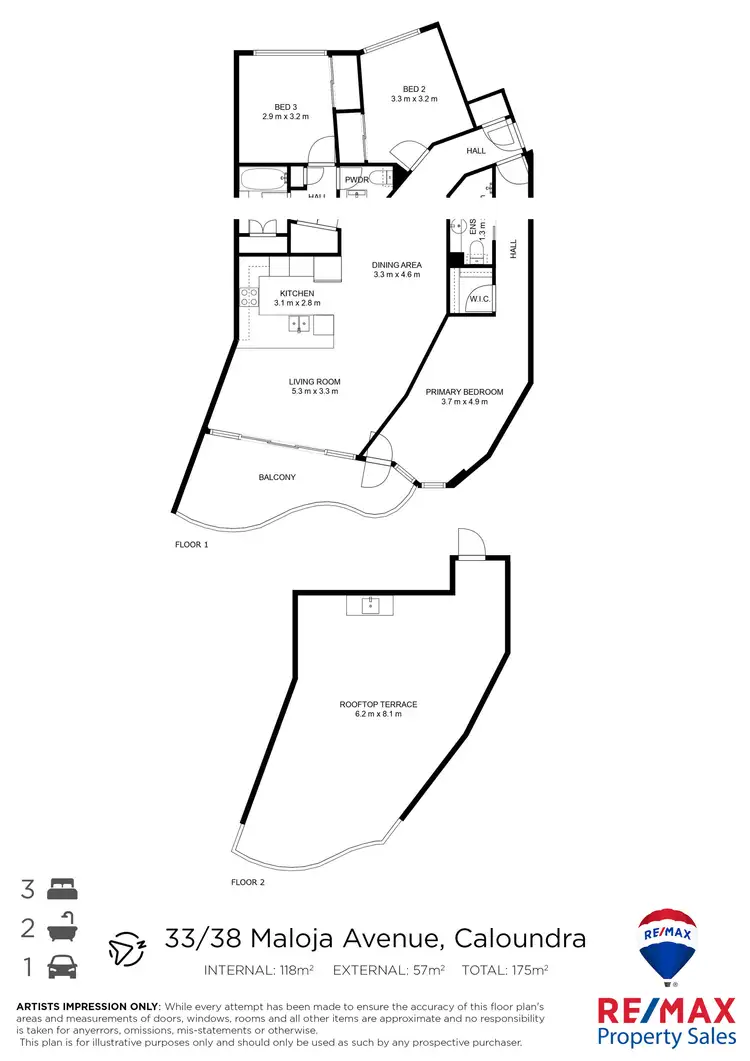 Floorplan of Homely unit listing, 33/38 Maloja Avenue, Caloundra QLD 4551