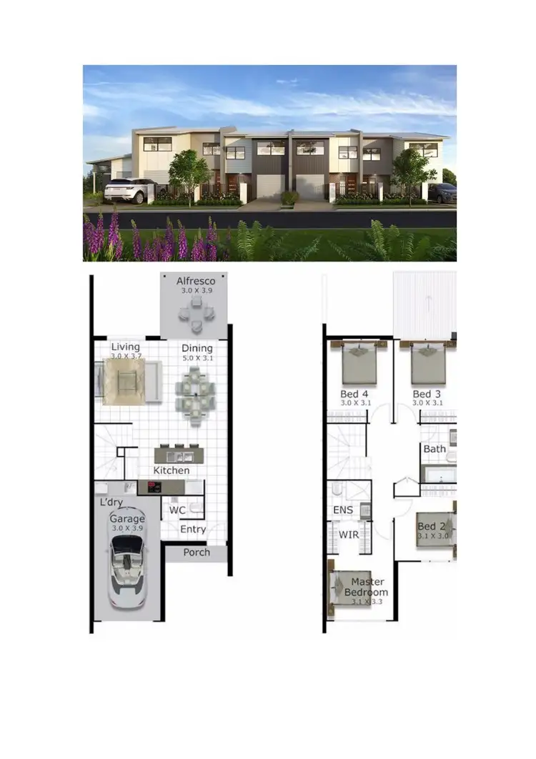 Floorplan of Homely house listing, 53 Tim Place, Coomera QLD 4209