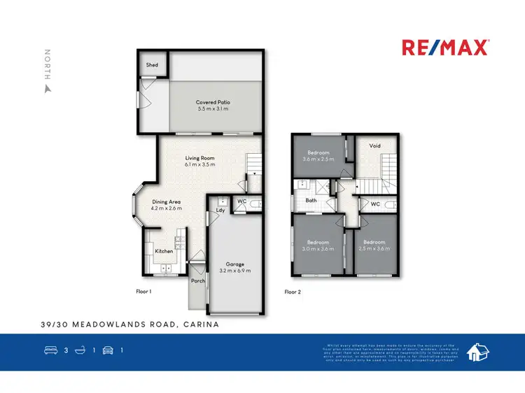 Floorplan of Homely townhouse listing, 39/30 Meadowlands Road, Carina QLD 4152