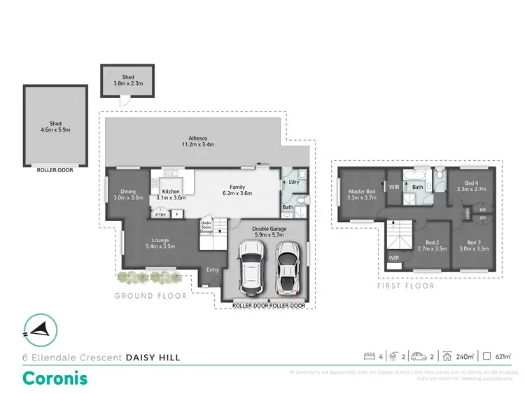 Floorplan of Homely house listing, 6 Ellendale Crescent, Daisy Hill QLD 4127