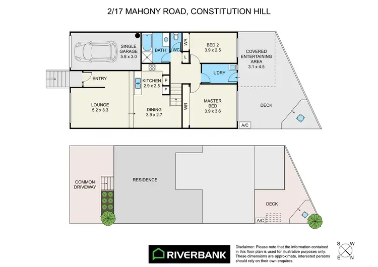 Floorplan of Homely villa listing, 2/17 Mahony Road, Constitution Hill NSW 2145