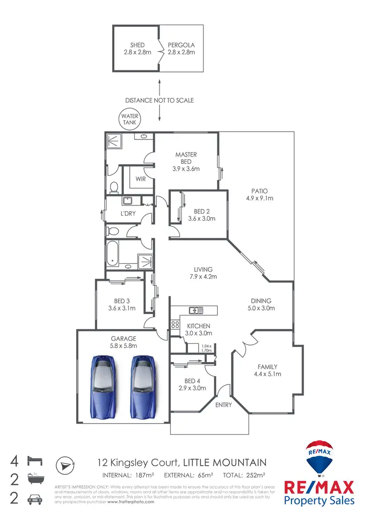 Floorplan of Homely house listing, 12 Kingsley Court, Little Mountain QLD 4551