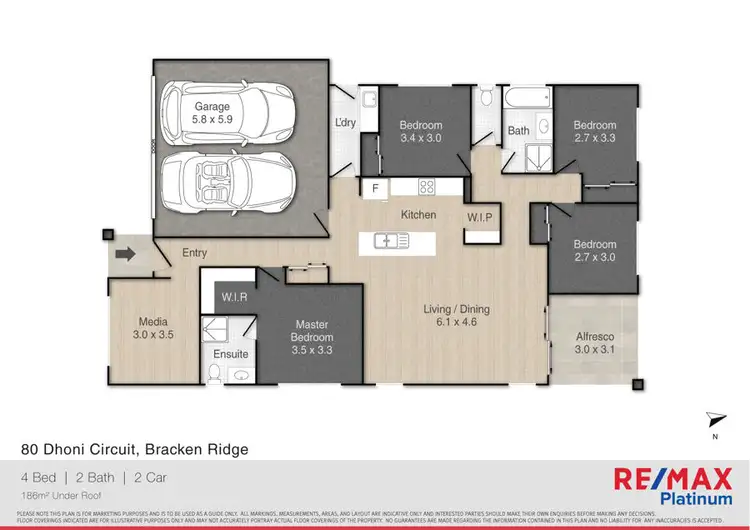 Floorplan of Homely house listing, 80 Dhoni Circuit, Bracken Ridge QLD 4017