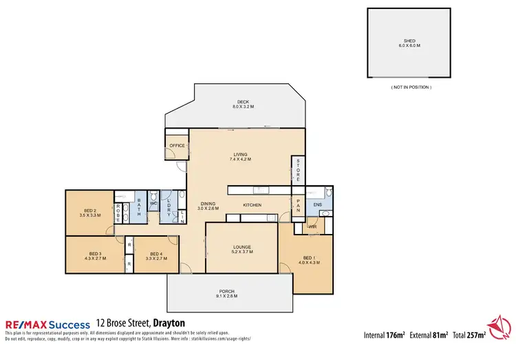 Floorplan of Homely house listing, 12 Brose Street, Drayton QLD 4350