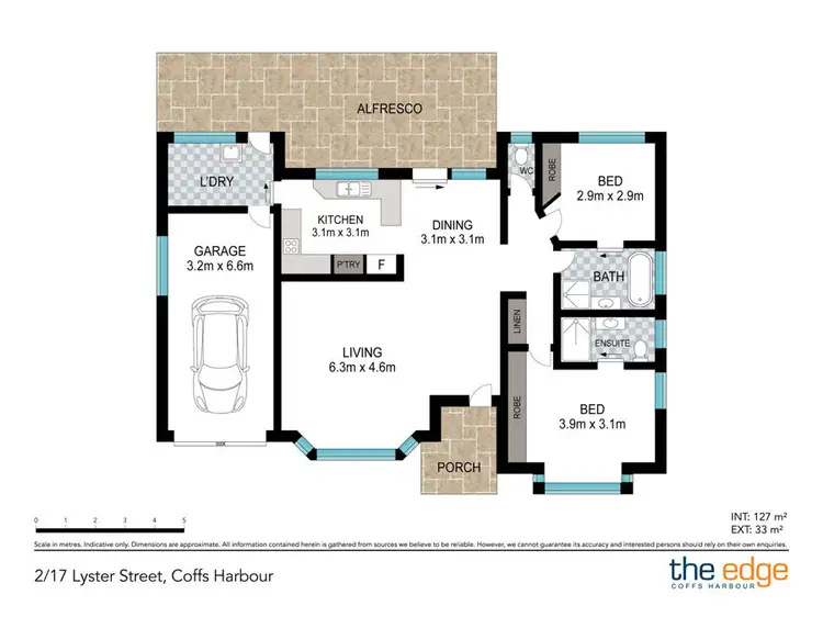 Floorplan of Homely villa listing, 2/17 Lyster Street, Coffs Harbour NSW 2450