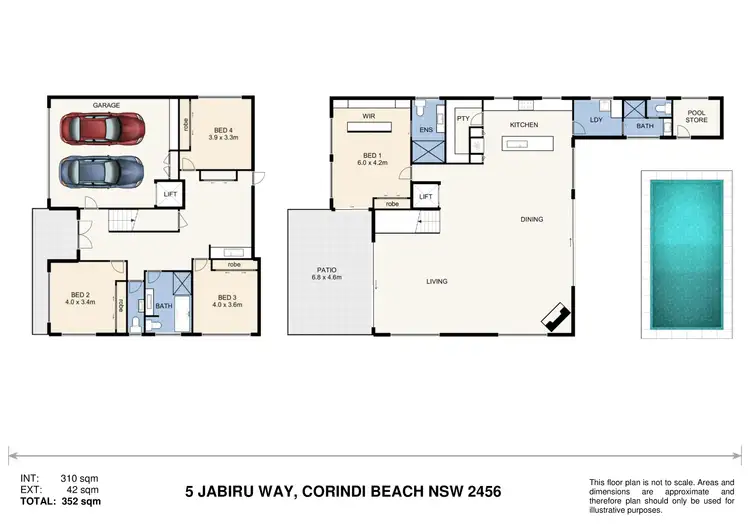Floorplan of Homely house listing, 5 Jabiru Way, Corindi Beach NSW 2456