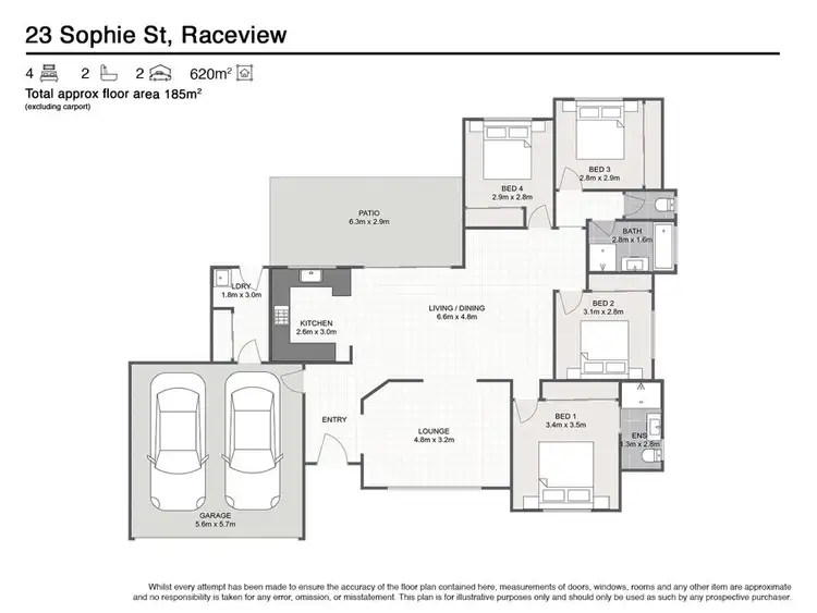 Floorplan of Homely house listing, 23 Sophie Street, Raceview QLD 4305
