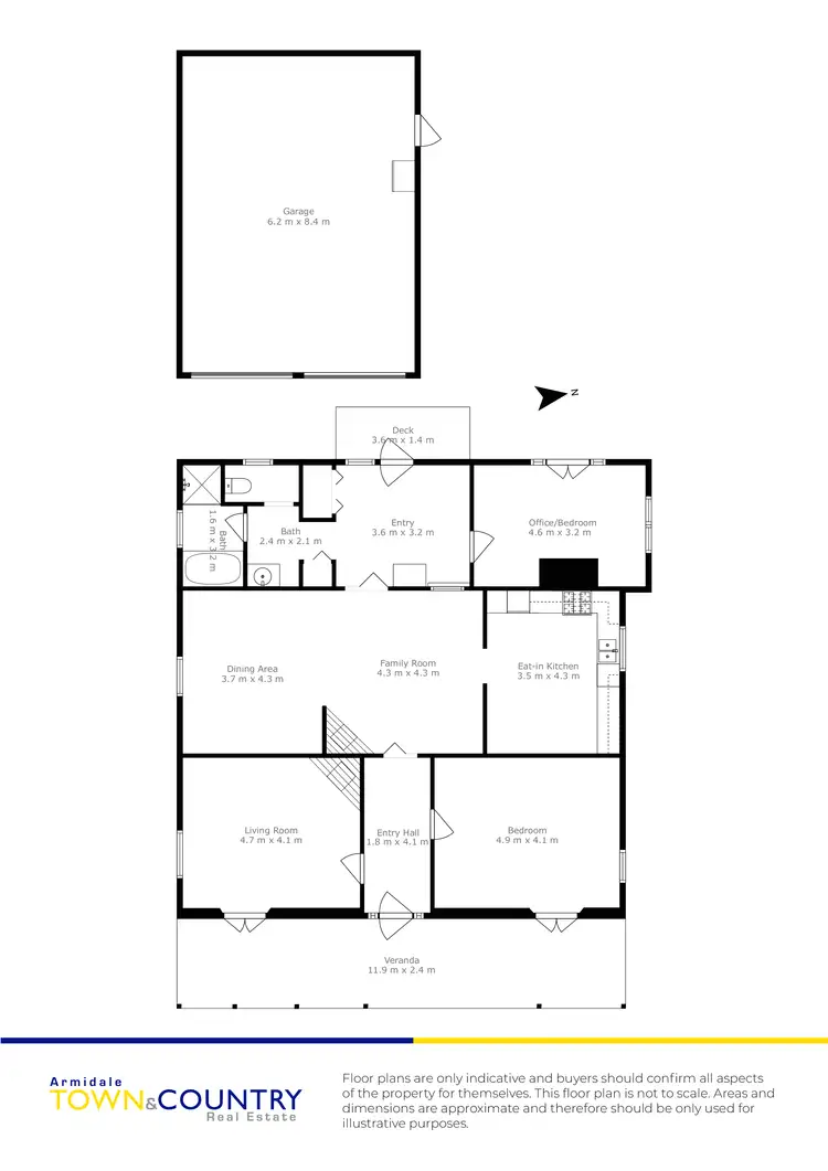 Floorplan of Homely house listing, 1 Rowan Avenue, Uralla NSW 2358