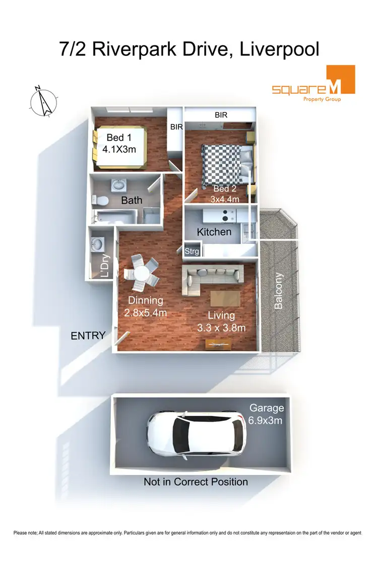 Floorplan of Homely unit listing, 7/2 Riverpark Drive, Liverpool NSW 2170