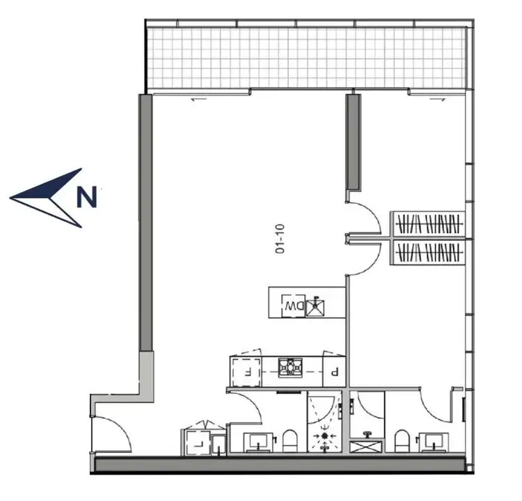 Floorplan of Homely apartment listing, 110/450 St Kilda Road, Melbourne VIC 3004
