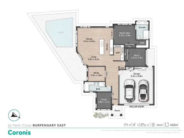 Floorplan of Homely house listing, 32 Palm Close, Burpengary East QLD 4505
