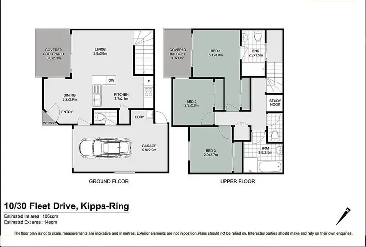Floorplan of Homely townhouse listing, 10/30-42 Fleet Drive, Kippa-Ring QLD 4021