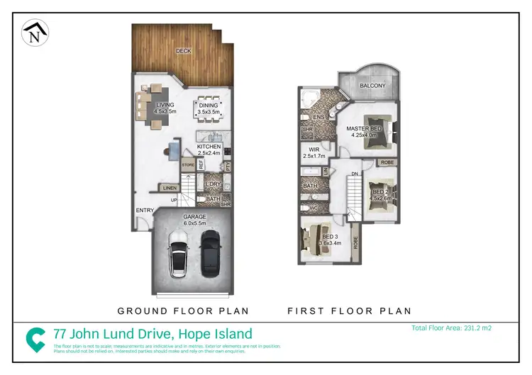 Floorplan of Homely house listing, 77 John Lund Drive, Hope Island QLD 4212