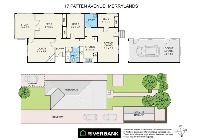 Floorplan of Homely house listing, 17 Patten Avenue, Merrylands NSW 2160