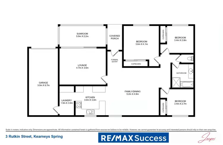 Floorplan of Homely house listing, 3 Rutkin Street, Kearneys Spring QLD 4350