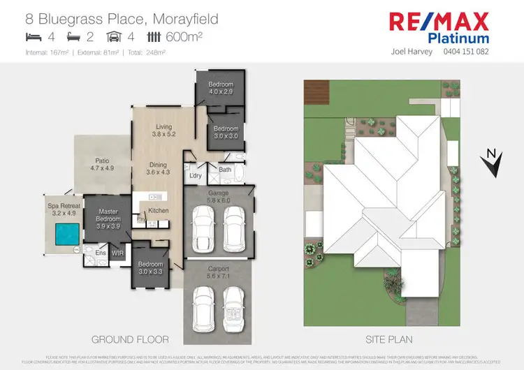 Floorplan of Homely house listing, 8 Bluegrass Place, Morayfield QLD 4506