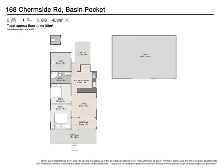Floorplan of Homely house listing, 168 Chermside Road, Basin Pocket QLD 4305