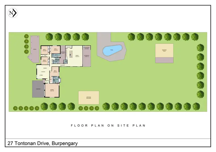 Floorplan of Homely house listing, 27 Tontonan Drive, Burpengary QLD 4505