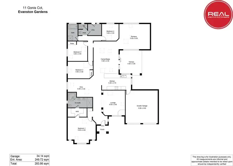 Floorplan of Homely house listing, 11 Gonis Circuit, Evanston Gardens SA 5116