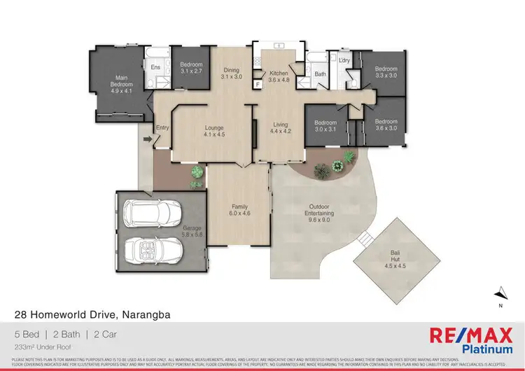 Floorplan of Homely house listing, 28 Homeworld Drive, Narangba QLD 4504