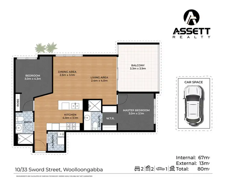 Floorplan of Homely apartment listing, 10/33 Sword Street, Woolloongabba QLD 4102