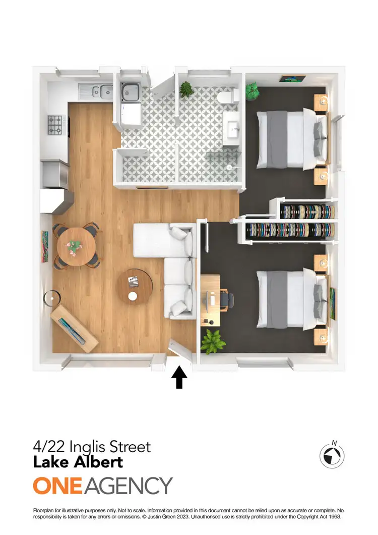 Floorplan of Homely unit listing, 4/22 INGLIS STREET, Lake Albert NSW 2650